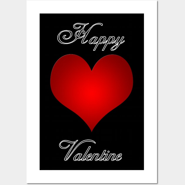 Happy Valentine Wall Art by DesigningJudy